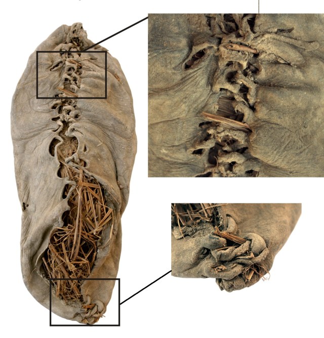 5,500 year old shoe found in Areni,Armenia. Photo: Pinhasi R, Gasparian B, Areshian G, Zardaryan D, Smith A, et al. via Wikimedia